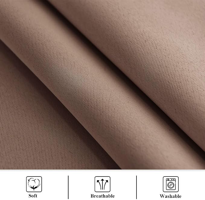 Deck Waterproof Curtains Outdoor W100 x L95 Inch Mocha, 1 Panel | Extra Wide - Image 7