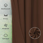Easy-Going Outdoor Curtains for Patio 1 Panel, 54x108 inch, Weatherproof - Image 6
