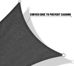 SUNNY GUARD Custom Size 12'x15' Dark Grey Sun Shade Sail Rectangle UV Block - Image 7