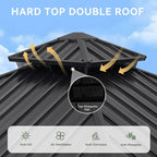 Aoxun Gazebo 8x8 Hardtop Gazebo - Image 7