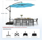 wikiwiki 10ft Patio Umbrella - Image 6