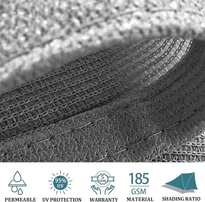 Shade&Beyond 12'x24' Sun Shade Sail Canopy Rectangle, UV Block Breathable - Image 3