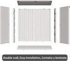 ZZM HDPE Outdoor Storage Shed, Outdoor Plastic Storage Cabinet, Horizontal - Image 7