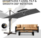 10 X 13 FT Cantilever Patio Outdoor Umbrella - Image 6