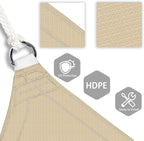 Patio Paradise 20' x 20' x 20' Sun Shade Sail Triangle Canopy Shade Cloth - Image 3