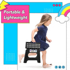Delxo Folding Step Stool 11 Inch, 300 Lbs Step Stool - Image 2