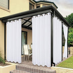 BONZER Outdoor Curtains for Patio Waterproof Thick Privacy | Grommet Sun Light by Bonzer