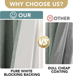 H.VERSAILTEX Bedroom Curtains Blackout Linen Blackout Curtains 84 Inches Long - Image 3