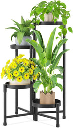 iDavosic.ly Plant Stand Indoor Outdoor, 4 Tier Metal Corner Shelf, Folding by iDavosicly