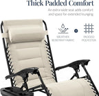 Best Choice Products Oversized Padded Zero Gravity Chair, Folding Outdoor Patio - Image 4