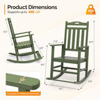 VINGLI Outdoor Rocking Chair - Image 3
