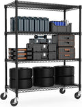 M MZG 53" W Storage Shelves 1760LBS 4 Tier Metal Shelving Unit by MEIGAOPLASTICANDMETALHKCOLIMITED