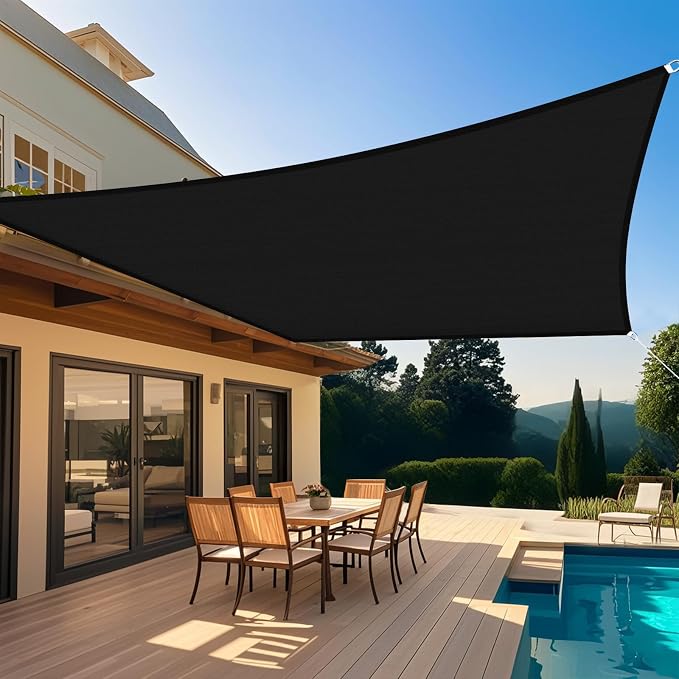 Shade&Beyond Custom Sun Shade Sail 10'x13'RectangleSun Sail Shades Patio UV by ShadeBeyond