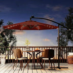 Garvee 10FT Solar Lights Offset Patio Umbrella by Garvee