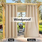 NICETOWN Weighted Outdoor Curtains - Image 4