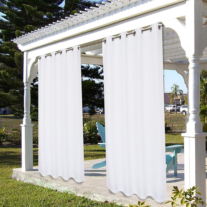 BONZER Outdoor Curtains for Patio Water Resistant | Heavy Privacy Light - Image 7