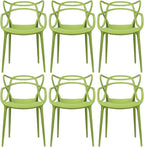 2xhome Modern Dining Chair | Stackable Indoor or Outdoor Entangled Side Chair | by 2xhome