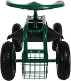 Sunnydaze Rolling Garden Cart - Image 8