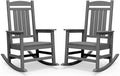 SERWALL Outdoor Rocking Chair Set of 2, Oversized Patio Rocking Chair, Yard | by SERWALL