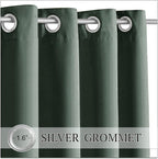 RYB HOME Outdoor Curtains 2 Panels, Waterproof Windproof Blackout Curtains - Image 4