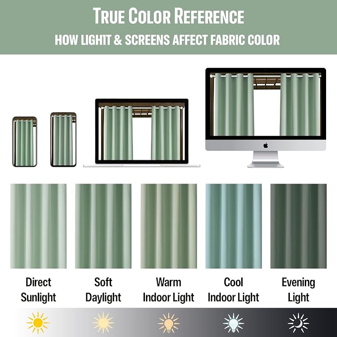 Waterproof Outdoor Curtain W84 x L120 - Image 6