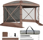 Aoxun 15x15ft Pop Up Canopy Tent, Screen Tent - Image 6