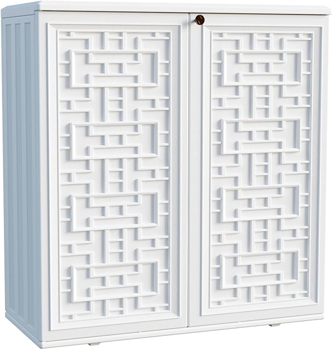 Mrosaa Indoor Outdoor Storage Cabinet Waterproof by Mrosaa