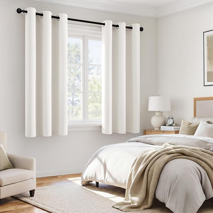 MIULEE Ivory 100% Blackout Curtains - Image 6