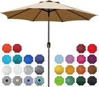 9' Outdoor Patio Umbrella, Outdoor Table Umbrella, Yard Umbrella, Market by Blissun