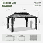 Aoxun Gazebo 16x12 Hardtop Gazebo - Image 4