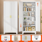 GAIOUS 75''Tall Metal Garage Storage Cabinet, File Cabinet - Image 7
