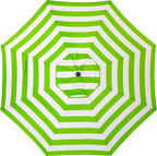 Sunnyglade 9' Patio Umbrella Outdoor Table Umbrella 8 Ribs Green and White | - Image 7