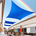 Royal Shade 11' x 24' Blue Rectangle Square Sun Shade Sail Order to Make by RoyalShade