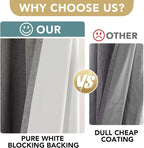 H.VERSAILTEX Linen Curtains 100% Blackout Curtains - Image 3