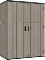 KINYING Outdoor Vertical Storage Shed, 57 Cu.ft Outdoor Storage Cabinet by KINYING