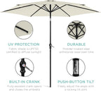 Best Choice Products 10ft Outdoor Patio Umbrella, Outdoor Table Umbrella - Image 5
