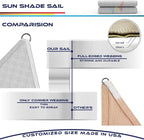 Windscreen4less 22' x 22' x 22' Sun Shade Sail Triangle Outdoor Canopy Cover UV - Image 8