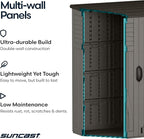 Suncast 54 Cu Ft Medium Vertical Storage Shed, Made in USA - Image 7
