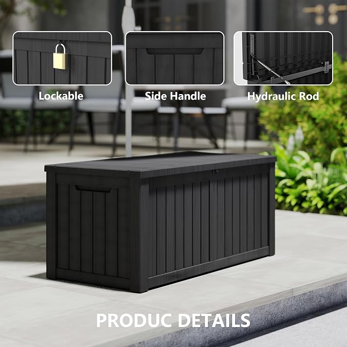150 Gallon Resin Deck Box, Package Delivery Box - Image 3