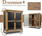 PetsCosset Small Weatherproof Outdoor Storage Cabinet - Image 2