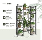 GENTINGBRO Metal Plant Stand Outdoor 62.2" Tall Plant Shelf - Image 3