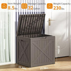 32 Gallon Deck Box, Waterproof Outdoor Storage Boxes - Image 6