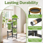 iDavosic.ly Plant Stand Indoor Outdoor, 5 Tier Metal Corner Shelf, Folding - Image 5