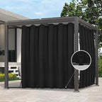 Easy-Going Outdoor Curtains for Patio 1 Panel, 110x108 inch, Weatherproof by Easy-Going