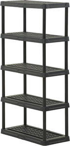 CENTREX 5-Tier Heavy Duty Plastic Storage Shelves by Unknown
