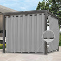 Easy-Going Outdoor Curtains for Patio 1 Panel, 150x84 inch, Light Grey | by Easy-Going