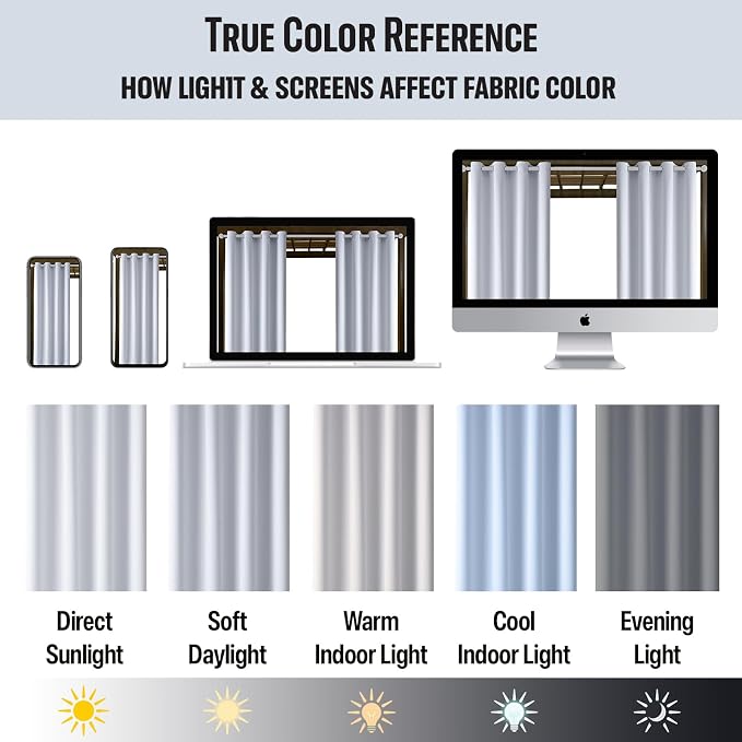 Outdoor Indoor Curtains W52 x L63 - Image 6