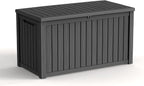 180 Gallon Waterproof Outdoor Storage Box, UV Resistant Resin Deck Box by KFY