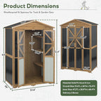 Extra Large Outdoor Storage Cabinet Weatherproof, Garden Shed - Image 6