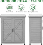 Outdoor Storage Cabinet & Potting Bench Table - Image 6